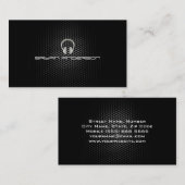 Eenvoudig en elegant DJ-Visitekaartje Visitekaartje (Voorkant / Achterkant)