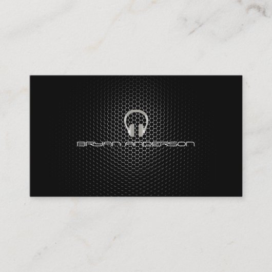 Eenvoudig en elegant DJ-Visitekaartje Visitekaartje (Voorkant)