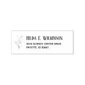 Eenvoudig en elegant elegant elegisch lederen teru rubberstempel (Afrduk)