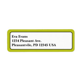 Eenvoudig en elegant etiket