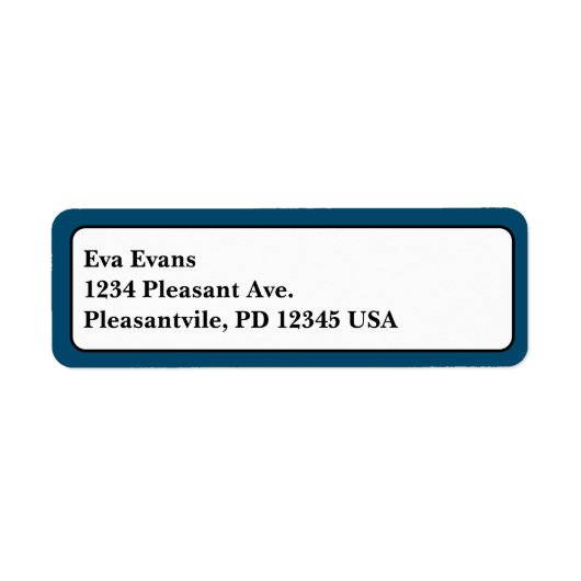 Eenvoudig en elegant etiket (Voorkant)