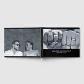 Eenvoudig en elegant foto-weddenschap gastenboek (Volledig)