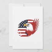 Eenvoudig en Elegant Fourth of July Party Kaart (Achterkant)