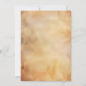 Eenvoudig en elegant geel 21e verjaardagsfeest kaart (Achterkant)