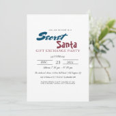 Eenvoudig en elegant geheim kerstfeest kaart (Staand voorkant)