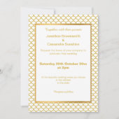 EENVOUDIG EN ELEGANT GOLD WHITE MERMAID SCALE PATR KAART (Voorkant)