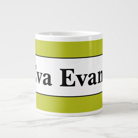 Eenvoudig en elegant grote koffiekop (Voorkant)