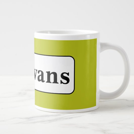 Eenvoudig en elegant grote koffiekop (Rechts)