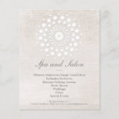 Eenvoudig en elegant Hair Salon en Spa Off White Flyer (Voorkant)