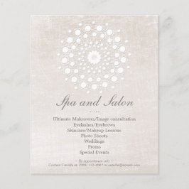 Eenvoudig en elegant Hair Salon en Spa Off White Flyer