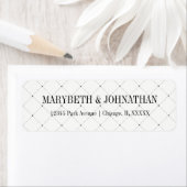 Eenvoudig en elegant het Etiket van het Adres van  (Insitu)