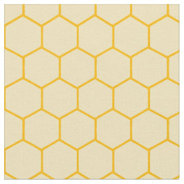 Eenvoudig en elegant honingraatpatroon lichtgeel stof