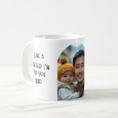 Eenvoudig en elegant huis is met je vader koffiemok (Voorkant links)