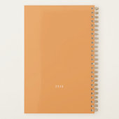 Eenvoudig en elegant Indische Geel Monogram Planner (Achterkant)