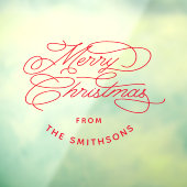 Eenvoudig en elegant kerstfeest op maat raamsticker (Vel 3)