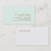 Eenvoudig en Elegant Lichtblauw Professional Visitekaartje (Voorkant / Achterkant)