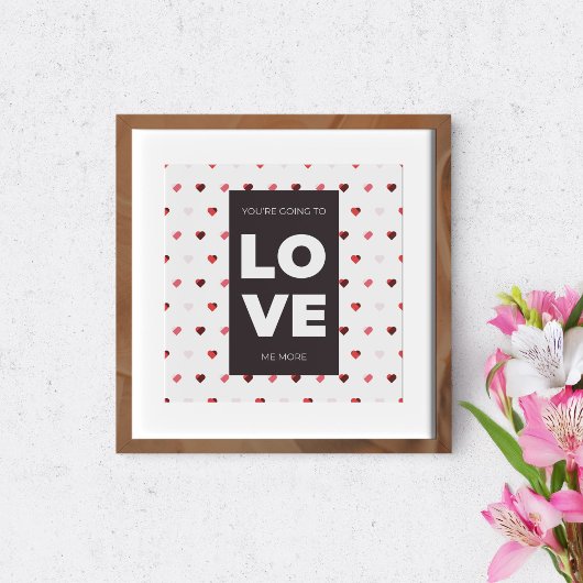 Eenvoudig en elegant love design poster