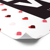 Eenvoudig en elegant love design poster (Hoek)