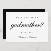 Eenvoudig en Elegant Meter Voorstel Zwart Kaart (Voorkant / Achterkant)