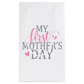 Eenvoudig en elegant mijn eerste Moederdag | Gift  Klein Cadeauzakje (Achterkant)