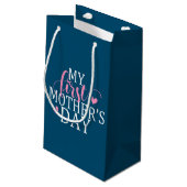 Eenvoudig en elegant mijn eerste Moederdag | Gift Klein Cadeauzakje (Achterkant Gekanteld)