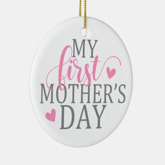 Eenvoudig en elegant mijn eerste Moederdag | ORNAM Keramisch Ornament (Rechts)