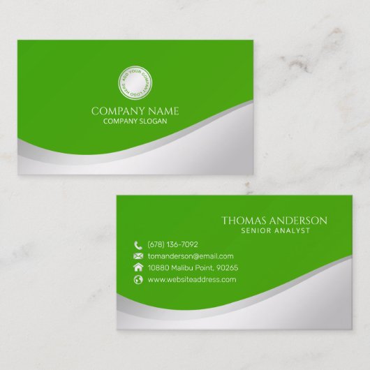 Eenvoudig en Elegant Minimalistisch | VISITEKAARTJ Visitekaartje (Voorkant / Achterkant)