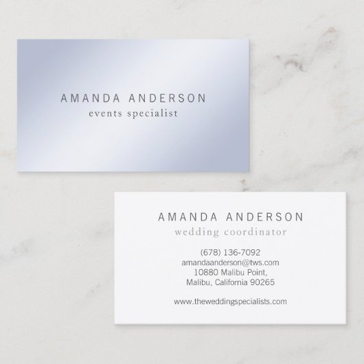 Eenvoudig en Elegant Minimalistisch | VISITEKAARTJ Visitekaartje (Voorkant / Achterkant)