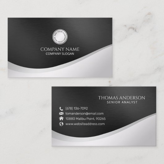 Eenvoudig en elegant minimalistisch | Visitekaartj Visitekaartje (Voorkant / Achterkant)