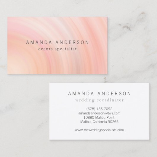 Eenvoudig en Elegant Minimalistisch | VISITEKAARTJ Visitekaartje (Voorkant / Achterkant)