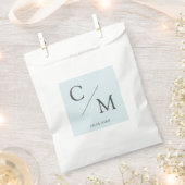 Eenvoudig en elegant monogram bedankzakje (Geknipt)