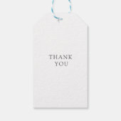 Eenvoudig en elegant monogram cadeaulabel (Achterkant)