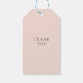 Eenvoudig en elegant monogram cadeaulabel (Achterkant)