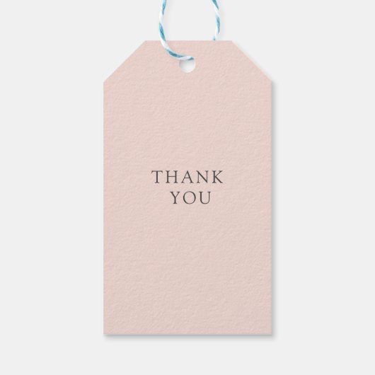 Eenvoudig en elegant monogram cadeaulabel (Achterkant)