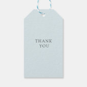 Eenvoudig en elegant monogram cadeaulabel (Achterkant)