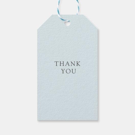 Eenvoudig en elegant monogram cadeaulabel (Achterkant)