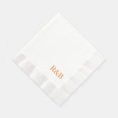 Eenvoudig en Elegant Monogram Servet (Hoek)