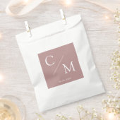 Eenvoudig en elegant monogram Serviette Napkins Bedankzakje (Geknipt)