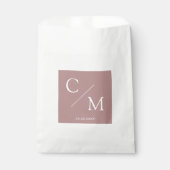 Eenvoudig en elegant monogram Serviette Napkins Bedankzakje (Voorkant)