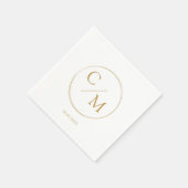 Eenvoudig en elegant monogram Serviette Napkins Servet (Hoek)