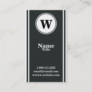 Eenvoudig en elegant Monogram Visitekaartje