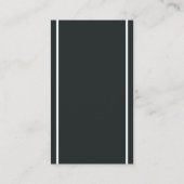 Eenvoudig en elegant Monogram Visitekaartje (Achterkant)