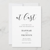 Eenvoudig en elegant ontwerp Eindelijk Save The Date (Voorkant)