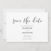 Eenvoudig en elegant ontwerp save the date (Voorkant)