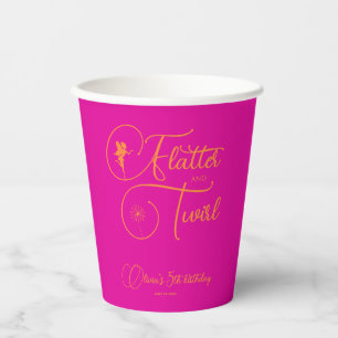 Eenvoudig en elegant Oranje neonroze aas Papieren Bekers