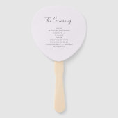 Eenvoudig en elegant Paars weddenschap Handwaaier (Achterkant)