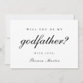 Eenvoudig en Elegant Peetoom Voorstel Zwart Kaart (Voorkant)