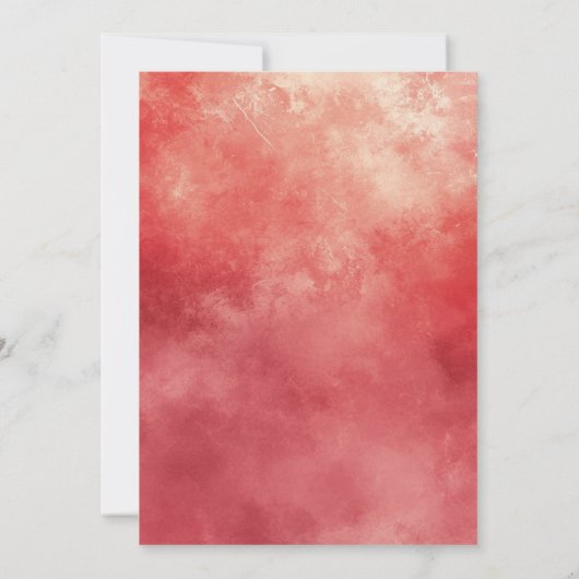 Eenvoudig en elegant rood 21ste verjaardagsfeest kaart (Achterkant)