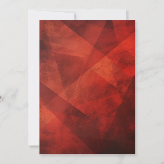 Eenvoudig en elegant rood vrijgezellenfeest kaart (Achterkant)