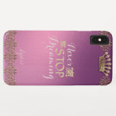Eenvoudig en elegant roos en gouddeklaag Case-Mate iPhone case (Achterkant (horizontaal))